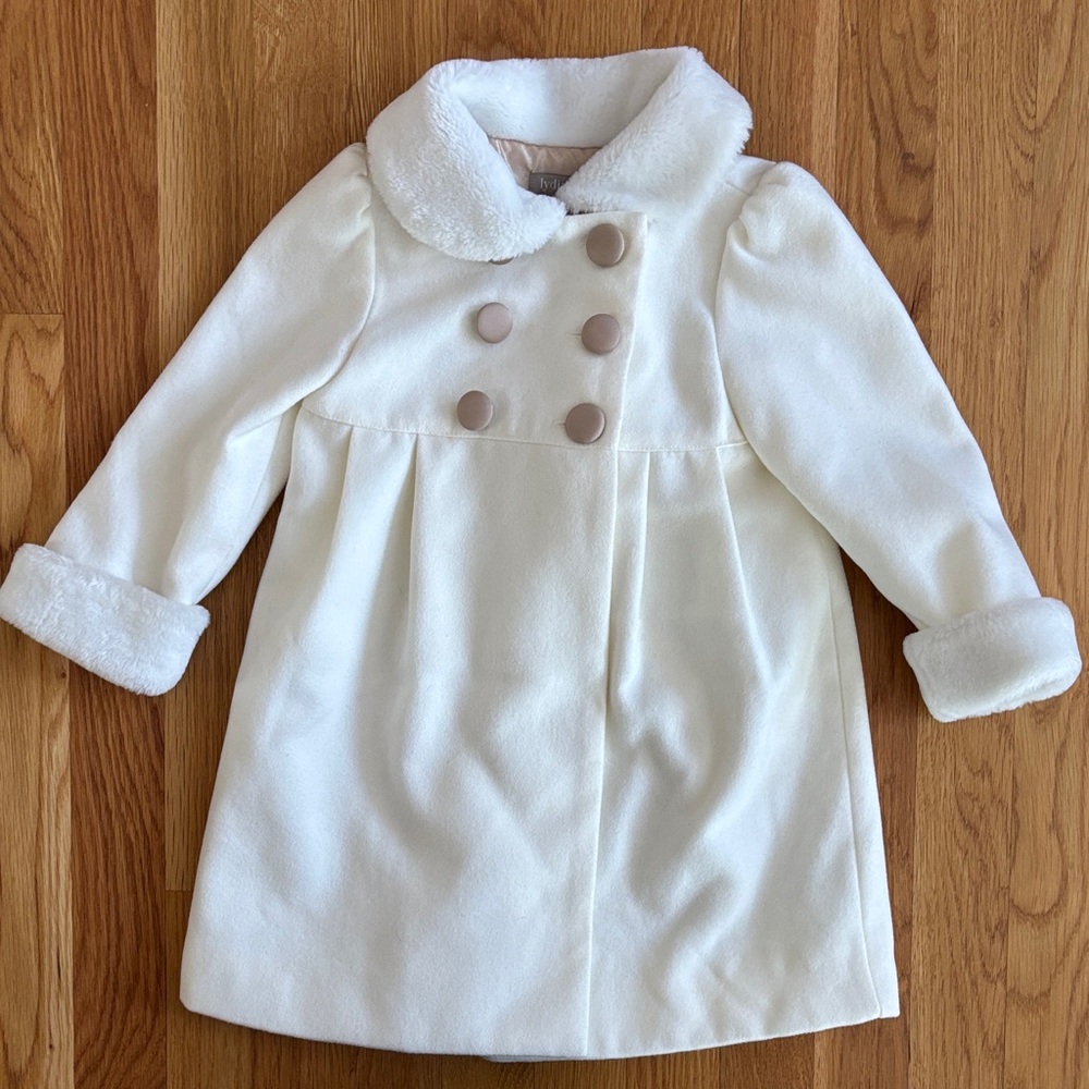 24M Lydia Jane Cream Pea Coat